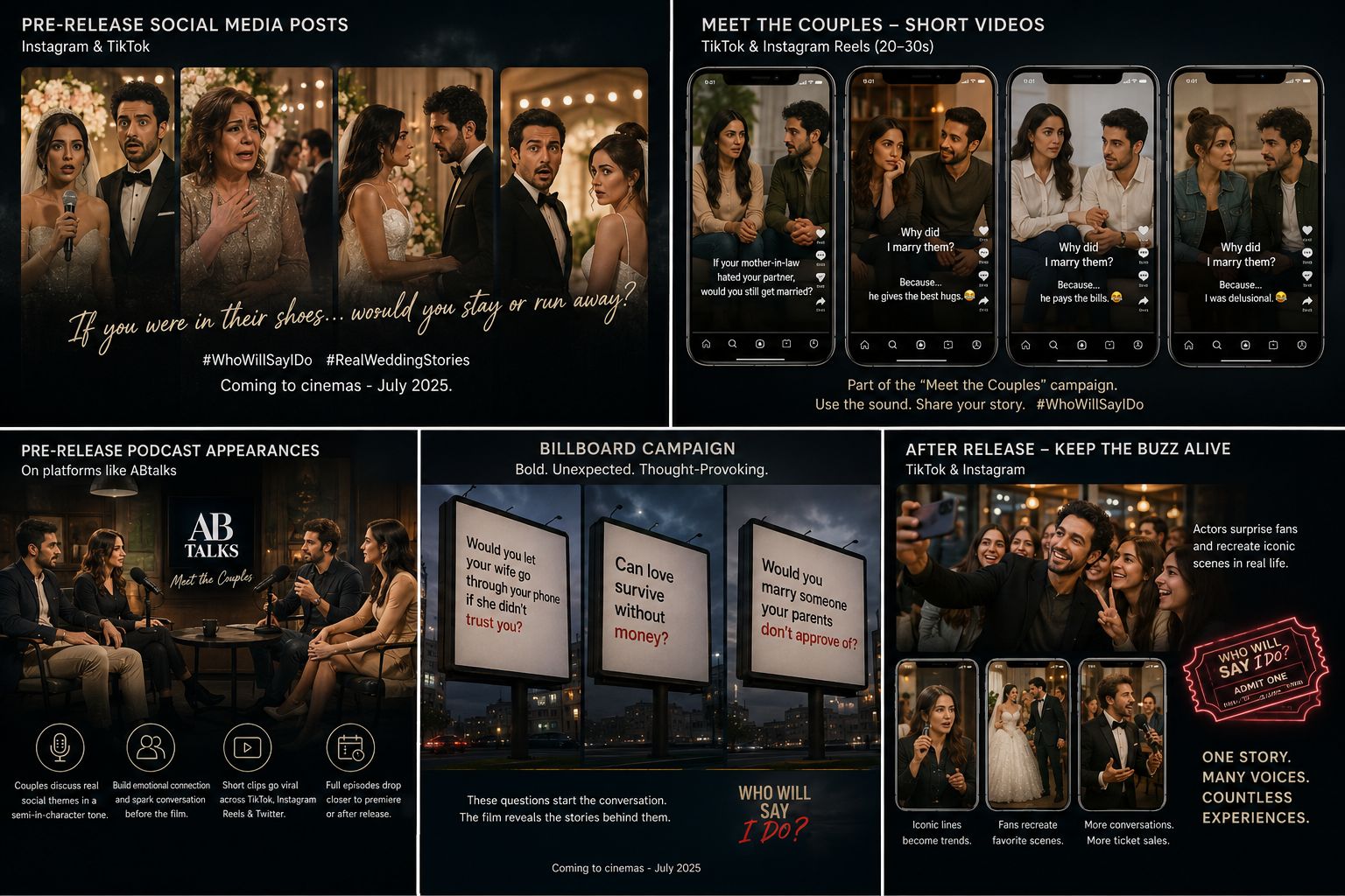 Marketing Strategy for a Film — social, video, podcast, billboard and post-release campaign overview