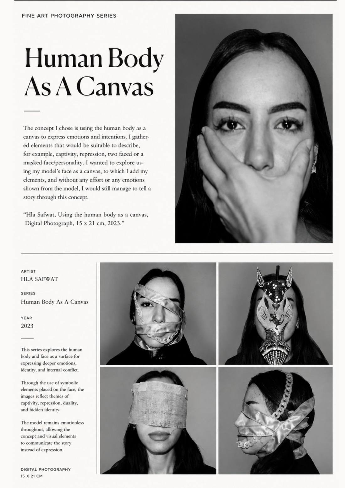 Human Body As A Canvas — fine art photography series, 2023